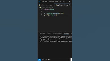 How to use Python random module | Generate random |  #python #random #numbers #shorts #short