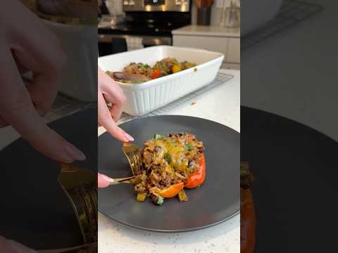 Easy taco stuffed peppers