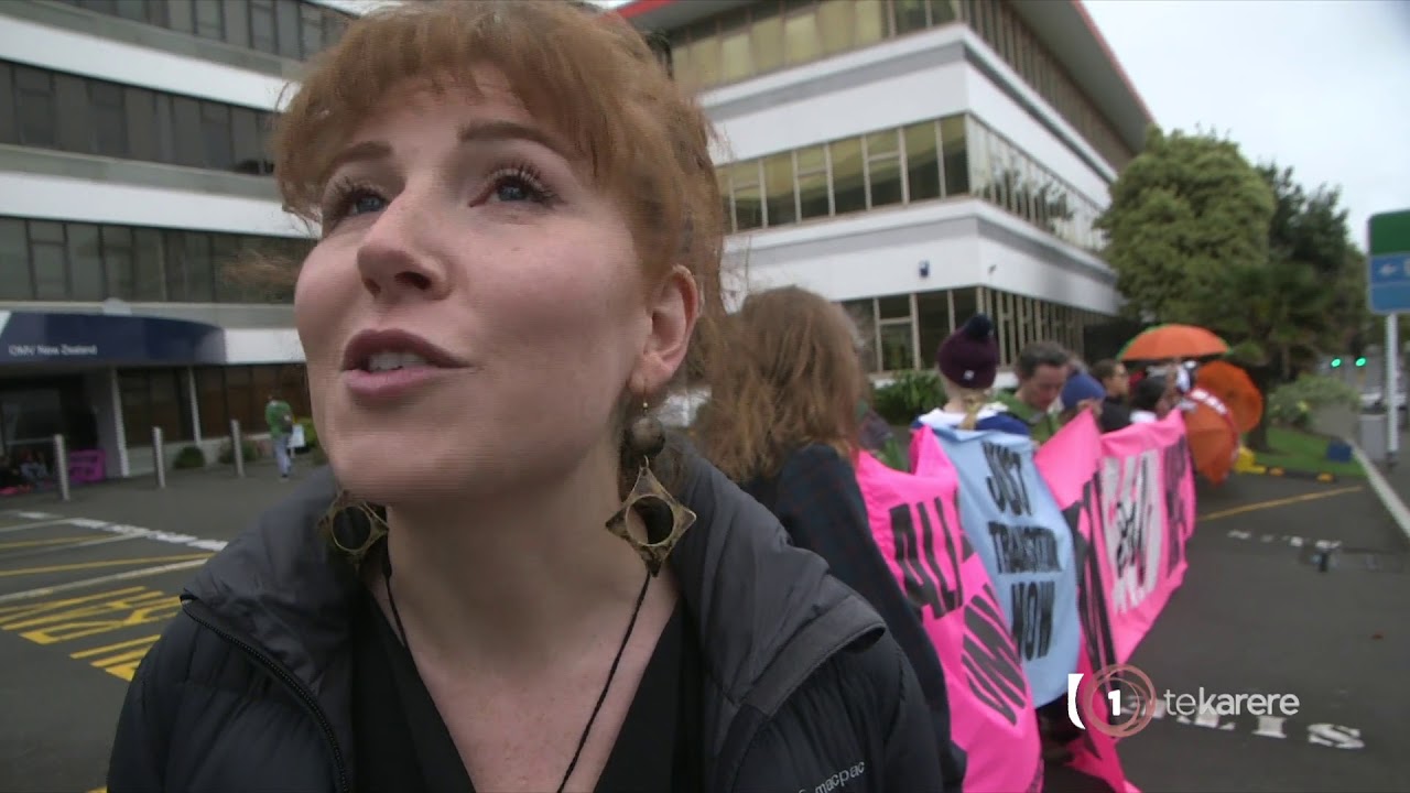 Protesters block oil company OMV’s offices in New Plymouth YouTube