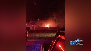 Crews fight fire on Jones Lane in Chesapeake
