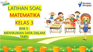 Latihan Soal Matematika Kelas 3 Bab 5 : Penyajian Data dalam Tabel || Kurikulum Merdeka