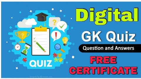 National Level E Quiz Contest I Digital GK Quiz I Free Online Quiz Certificate @DigitalClassroomOfficial