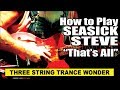 How to play seasick steves thats all on a 3string trance wonder