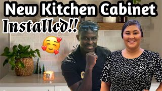 New Kitchen Cabinet Installed! | Home Renovation | Decor | DIY | Remodel | Sylvia And Koree Bichanga