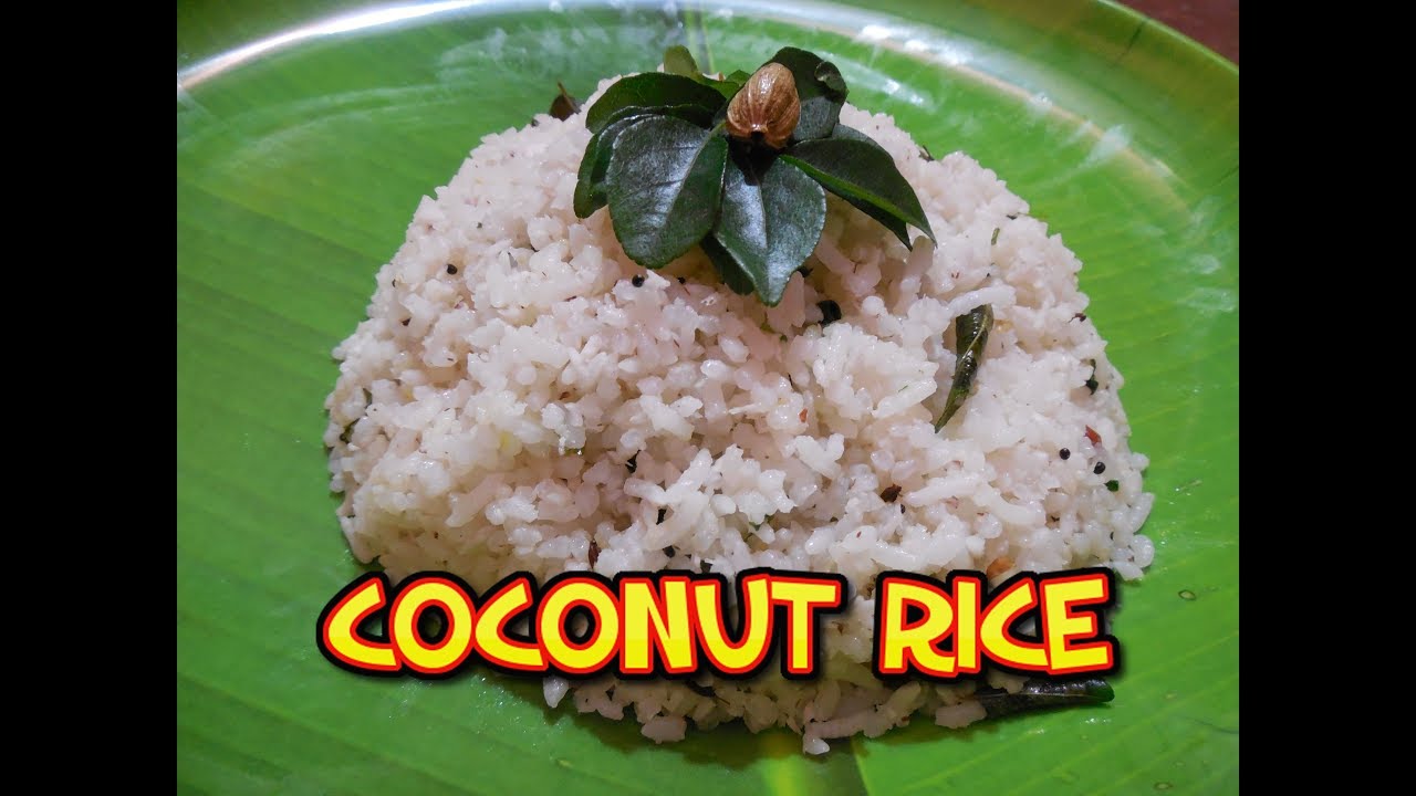 Coconut Rice Recipe with English Subtitles in few easy steps YouTube