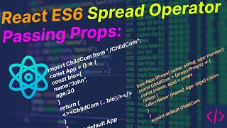 React JS Tutorial - Basic to Advance  🔥 React ES6 Spread Operator Passing Props || Three dots