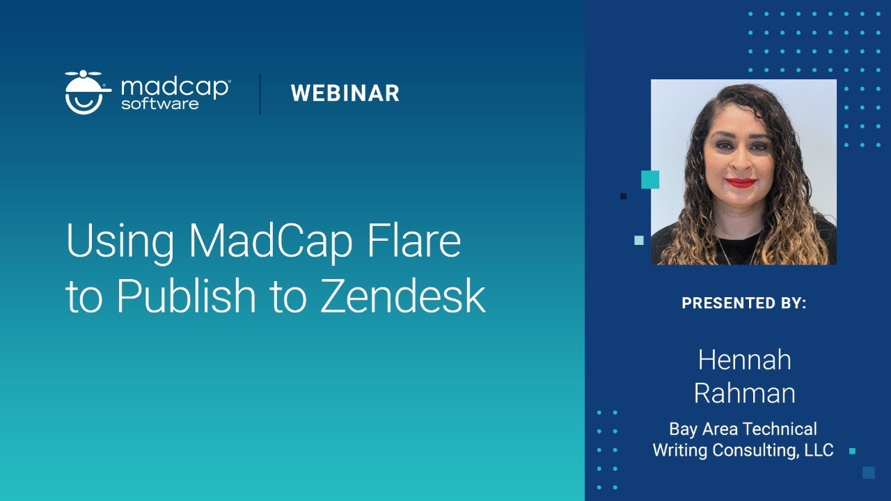 Using MadCap Flare to Publish to Zendesk