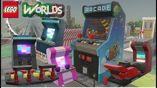 Lego Worlds | Arcade Games In An Arcade That Is In An Arcade Game! Showcase (Model 95 & 96) screenshot 5