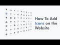 How to add icons on html website  add font awesome icons on website
