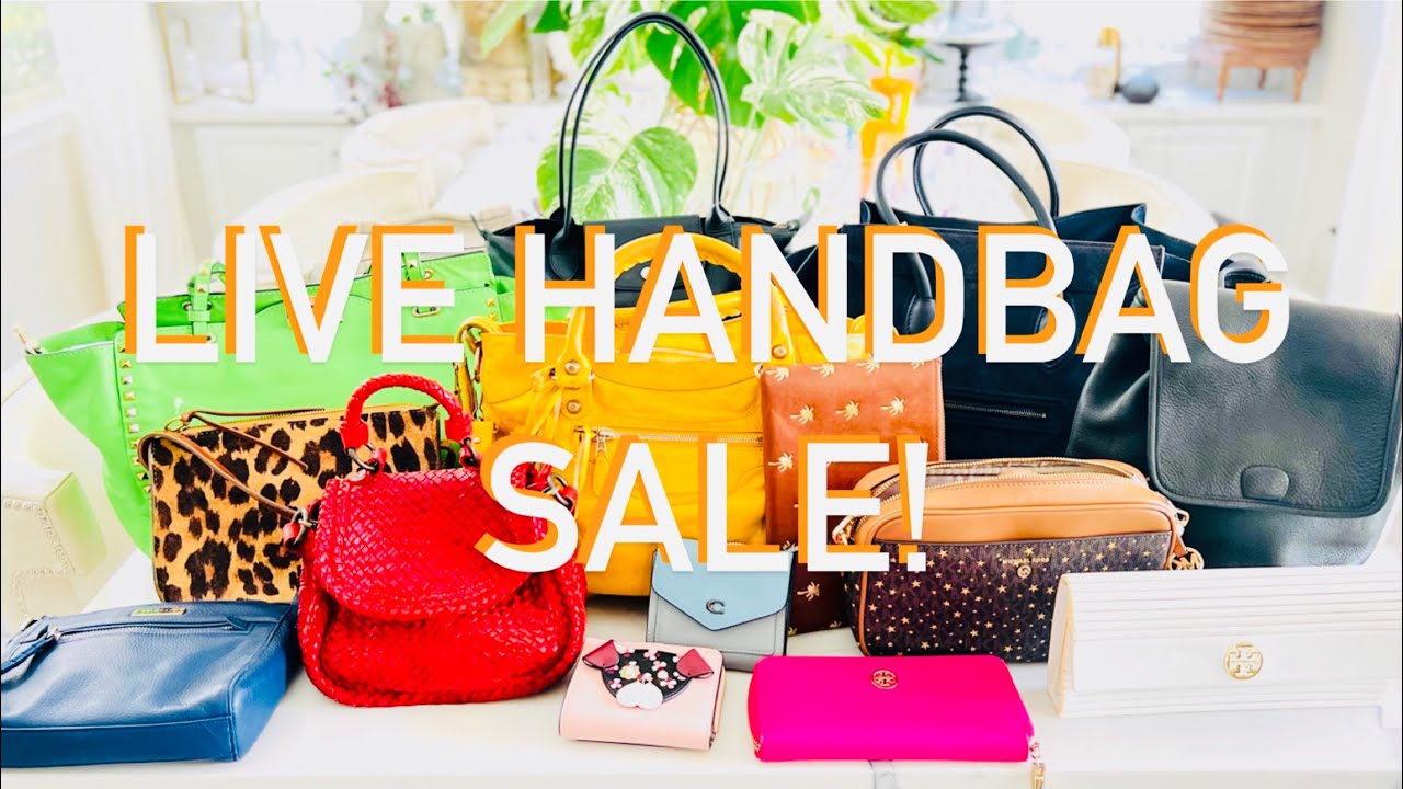 LIVE DESIGNER HANDBAG SALE! YouTube