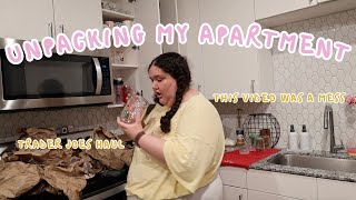 UNPACKING MY APARTMENT *Trader Joe's Haul & new camera fail*