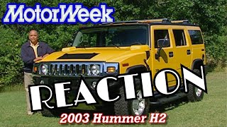 2003 Hummer H2 reaction Motorweek Retro