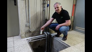 Les produits Jola en situation : électrode suspendue pour signaler une hausse de liquide