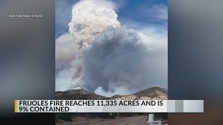 Frijoles Fire in Santa Fe National Forest grows to 11 335 acres