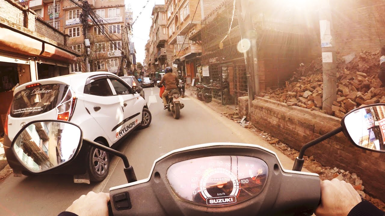 Scooter Ride in Kathmandu, Nepal 3D Binaural Audio YouTube