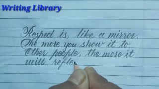 Best cursive font Hand writing with pencil/ motivational thought for the day/ neat and clean writing screenshot 5