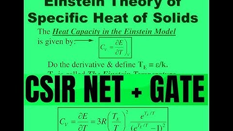 SOLID STATE PHYSICS; ATOMIC SCATTERING FACTORS; EINSTEIN THEORY OF SPECIFIC HEAT FOR  CSIR NET - 1;