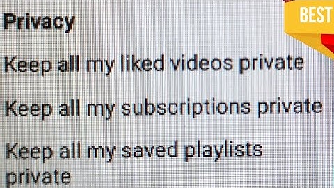 How to show /hide your Liked videos and Subscriptions on YouTube (PRIVACY)