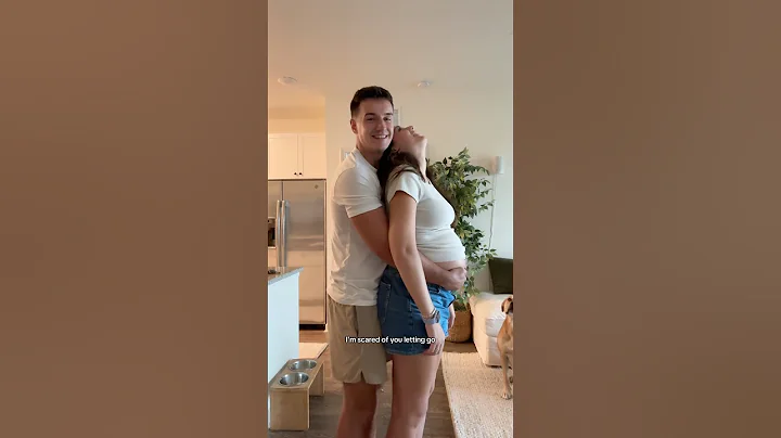 lifting up my pregnant wife’s belly #shorts