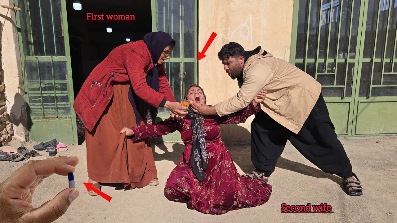 محبت،جشن:Husband's anger and attempt to force second consort to take pills prescribed by doctor