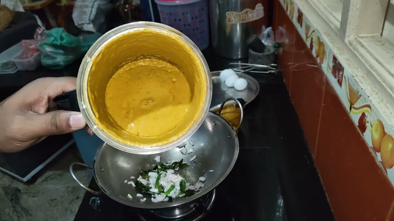Egg Sambar , ಮೊಟ್ಟೆ ಸಾಂಬಾರ್, ಹಿಂದಿನ ಕಾಲದ ಹಾಸನ ಮಂಡ್ಯ ಉತ್ತರ ಕರ್ನಾಟಕ ಭಾಗದ ಶೈಲಿ 