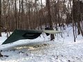 【トリマトリ。】【-5.1℃ オープンタープでハンモック泊】【bushcraft ブッシュクラフト】 【ソロキャンプ】