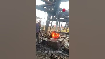 Creating Flanges Using Iron Billet #iron #flange