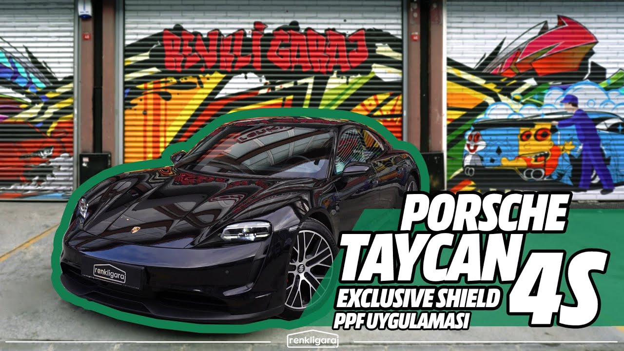 PORSCHE TAYCAN 4S EXCLUSIVE SHIELD PPF İLE KORUMA ALTINA ALINDI