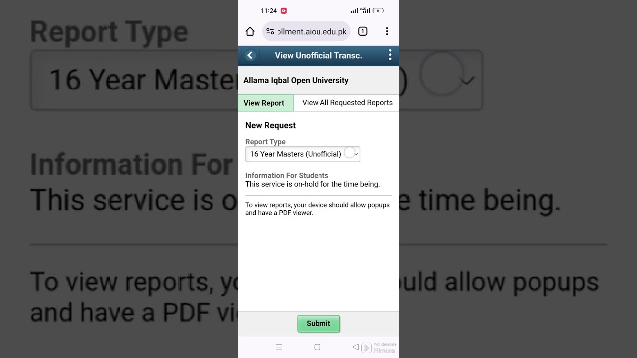 how to check Aiou result autumn 2023