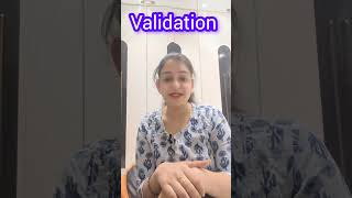 Do you know the real meaning of Validation? #englishwithrekha #travel #english #viral #ytshortsindia