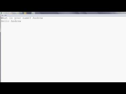 BASIC Tutorial 2 - Input