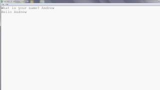 BASIC Tutorial 2 - Input