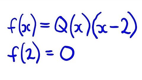 Factor Theorem Example