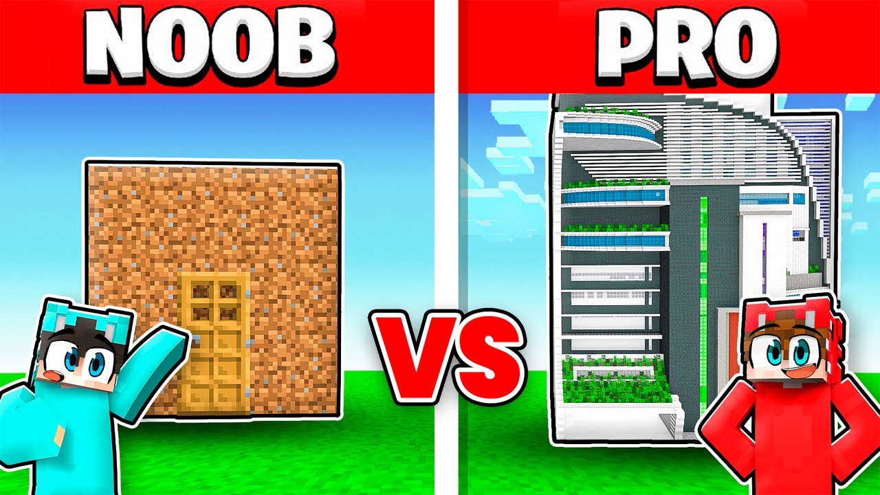 Potężne NOOB vs PRO w Minecraft!