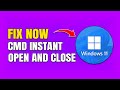 How To Fix Command Prompt Opens &amp; Closes Immediately