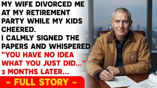 My Wife Served Divorce Papers At My Retirement Party While My Kids Clapped. NOW They Begged Me Back