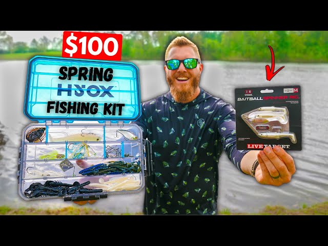 Building a $100 BUDGET Spring Bass Fishing Kit!! (Academy Sports