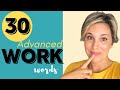 Advanced work vocabulary with examples