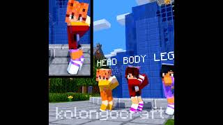 (2) Head Body and Legs | soda pop dance #kolongocraft #minecraft #jj #aphmau #cashminecraft #shorts