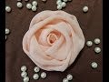 DIY chiffon rose,fabric rose tutorial,how to make