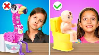 Rich Mom Vs Broke Mom! Best Parenting Gadgets vs Free DIY Toys