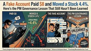 A Fake $8. Blue check. 4.4% stock move. The fix existed before launch.