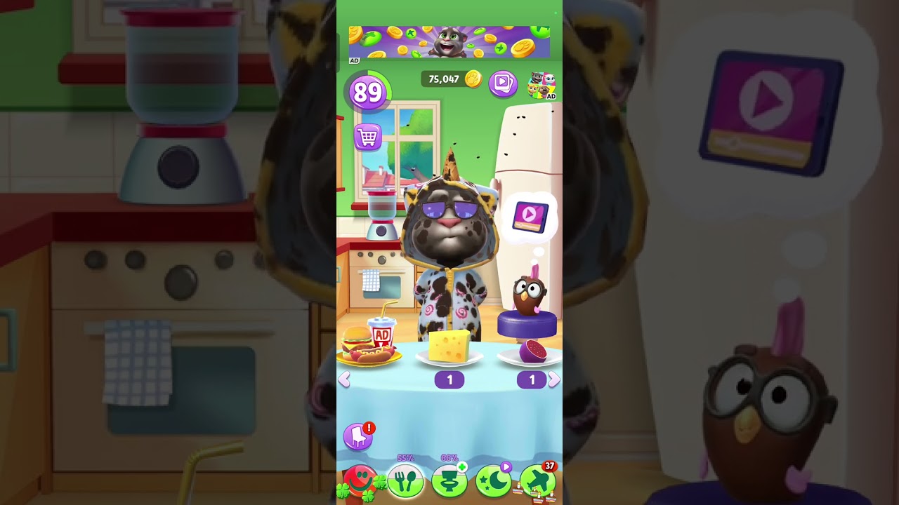 Talking tom cat cartoon 😹😹
