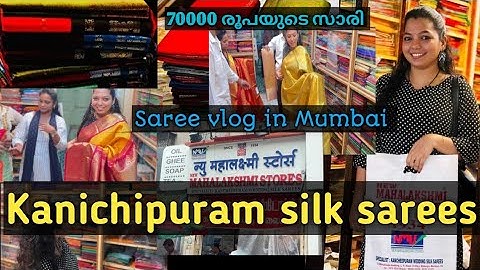 🛍️മുംബൈയിൽ ഉള്ളവർ തീർച്ചയായും പോകണം😲🧿|south indian saree collection|vlog |kanichipuram sarees #vlog