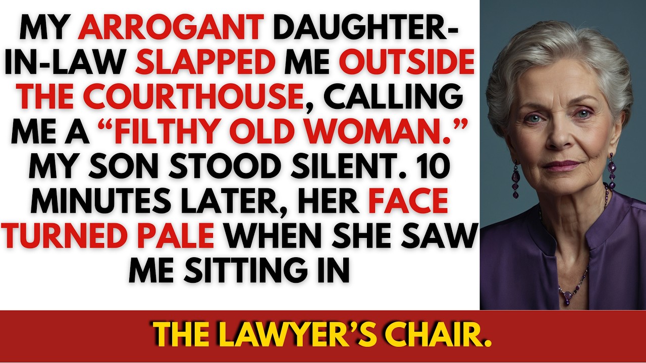 My Daughter-In-Law Smirked And Slapped Me Outside The Court… Until I Sat In The Lawyer’s Chair.