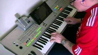 Calon Lan - Welsh Rugby Song - Yamaha Tyros - So proud to be Welsh chords