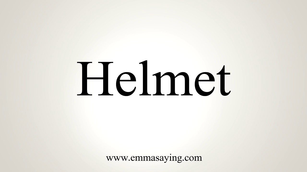 pronounce shoei helmets How To Pronounce Helmet