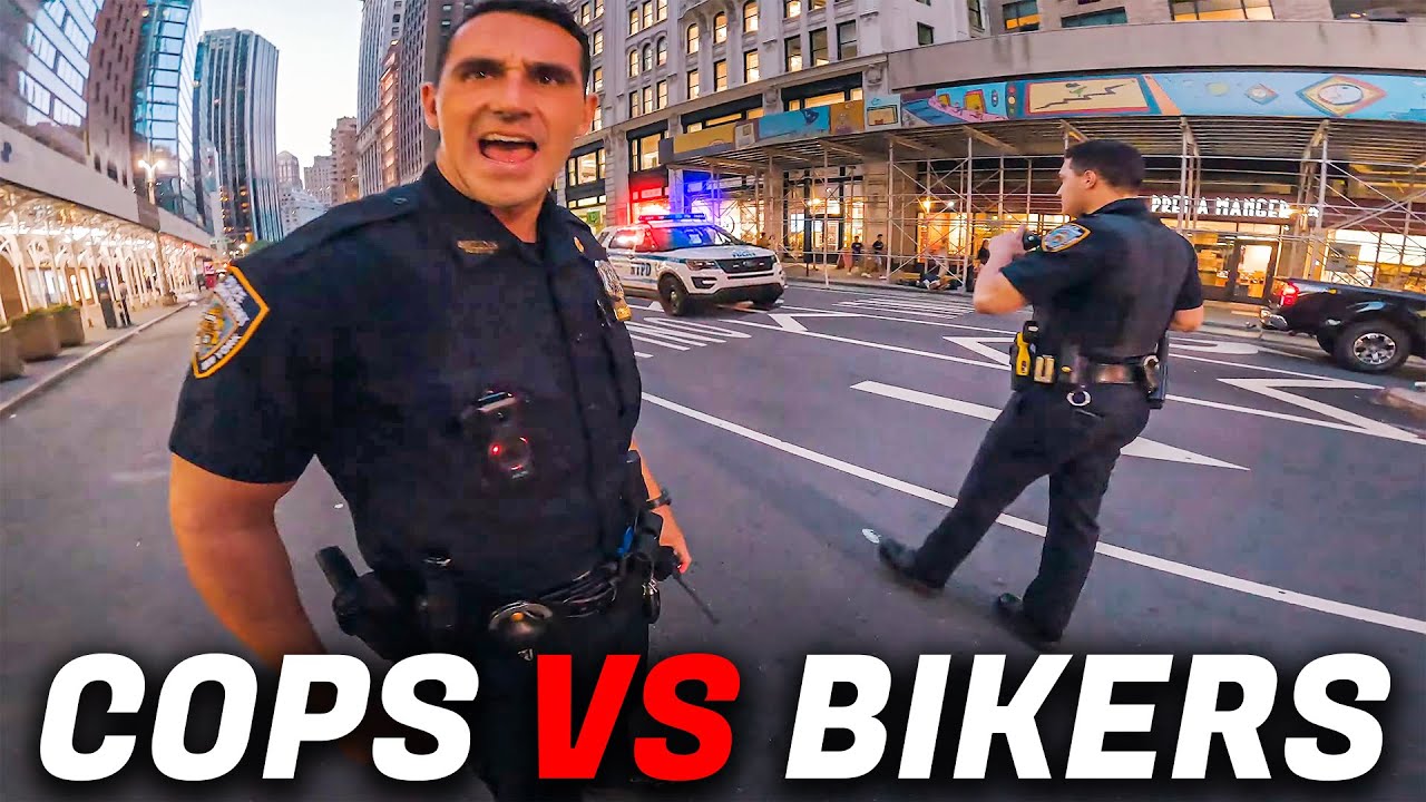 ANGRY & COOL COPS vs BIKERS MOTORCYCLES vs POLICE 2023 YouTube