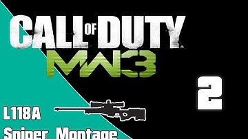 Call Of Duty: MW3 L118A ACOG Sniper Montage #2