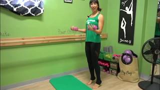 Upper-Body - Bicep curls with double elevate